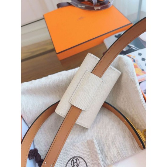 Replica Borsa Cintura Hermès Kelly Pocket 18 in vitello Epsom bianco Replica Cintura Hermès Kelly Pocket 18 in vitello Epsom bianco