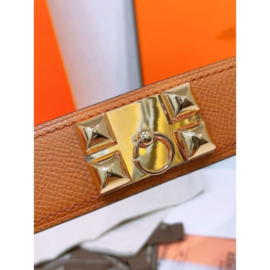 Replica Borsa Cintura Hermès Collier de Chien 32 Oro Epsom Vitello Replica Cintura Hermès Collier de Chien 32 Oro Epsom Vitello