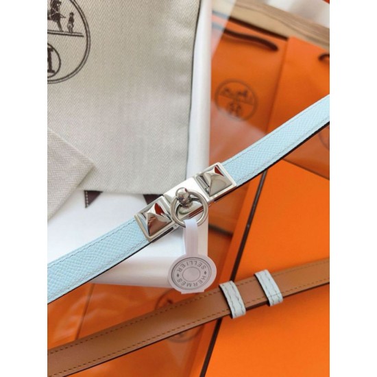 Replica Pari Cintura Hermès Rivale 18 in pelle di vitello Epsom Blu Brume Imitazioni Replica Pari Cintura Hermès Rivale 18 in pelle di vitello Epsom Blu Brume