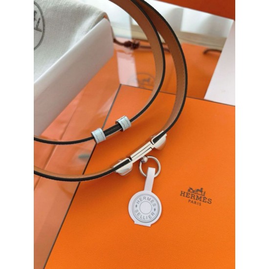 Replica Pari Cintura Hermès Rivale 18 in pelle di vitello Epsom Blu Brume Imitazioni Replica Pari Cintura Hermès Rivale 18 in pelle di vitello Epsom Blu Brume