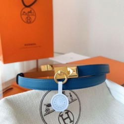 Replica Pari Hermès Rivale 18 Belt in Vitello Epsom Blu Replica Pari Hermès Rivale 18 Belt in Vitello Epsom Blu