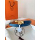 Replica Pari Hermès Rivale 18 Belt in Vitello Epsom Blu Replica Pari Hermès Rivale 18 Belt in Vitello Epsom Blu