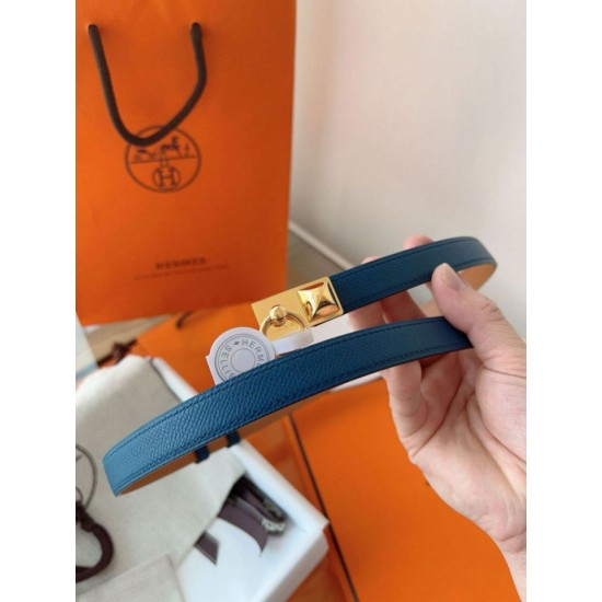 Replica Pari Hermès Rivale 18 Belt in Vitello Epsom Blu Replica Pari Hermès Rivale 18 Belt in Vitello Epsom Blu