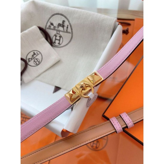 Replica Alta gamma Cintura Hermès Rivale 18 in vitello Epsom color malva Sylvestre Replica Alta gamma Cintura Hermès Rivale 18 in vitello Epsom color malva Sylvestre
