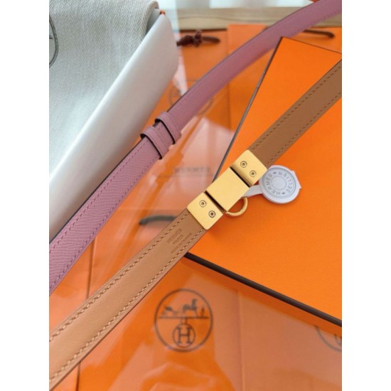 Replica Alta gamma Cintura Hermès Rivale 18 in vitello Epsom color malva Sylvestre Replica Alta gamma Cintura Hermès Rivale 18 in vitello Epsom color malva Sylvestre
