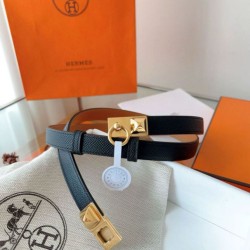 Replica Cintura Hermès Rivale 18 in pelle di vitello Epsom Nero Replica Cintura Hermès Rivale 18 in pelle di vitello Epsom Nero