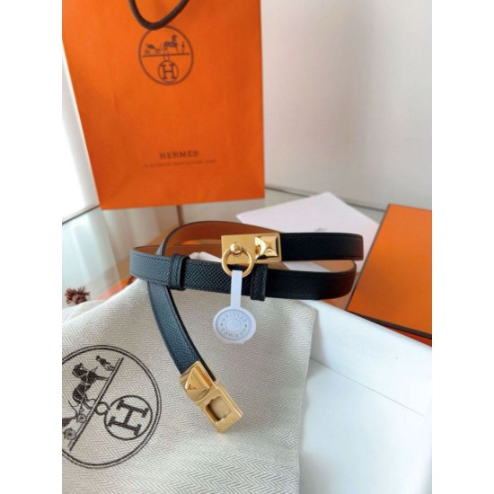 Replica Cintura Hermès Rivale 18 in pelle di vitello Epsom Nero Replica Cintura Hermès Rivale 18 in pelle di vitello Epsom Nero