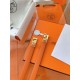 Replica Cintura Hermès Rivale 18 con fibbia Rivale pelle di vitello Epsom Arancione
