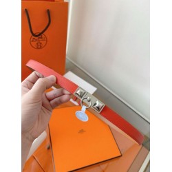 Cintura Hermès Rivale 18 con fibbia Rivale in Epsom rosso Pelle di vitello Cintura Hermès Rivale 18 con fibbia Rivale in Epsom rosso Pelle di vitello