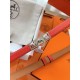 Replica Borsa Cintura Hermès Rivale 18 con fibbia Rivale in Epsom rosso Pelle di vitello