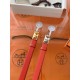 Replica Borsa Cintura Hermès Rivale 18 con fibbia Rivale in Epsom rosso Pelle di vitello