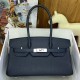 Replica Borsa  1:1 a spalla Hermès Birkin Light 29 nera Clemence