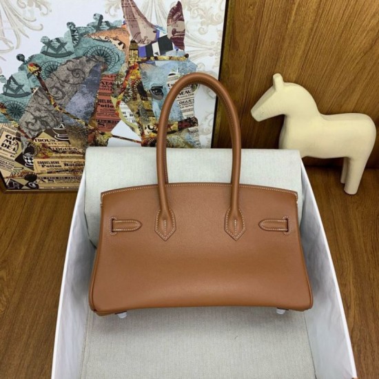 Replica Borsa a spalla Hermès Birkin Light 29 oro in pelle di vitello Swift Replica Borsa a spalla Hermès Birkin Light 29 oro in pelle di vitello Swift