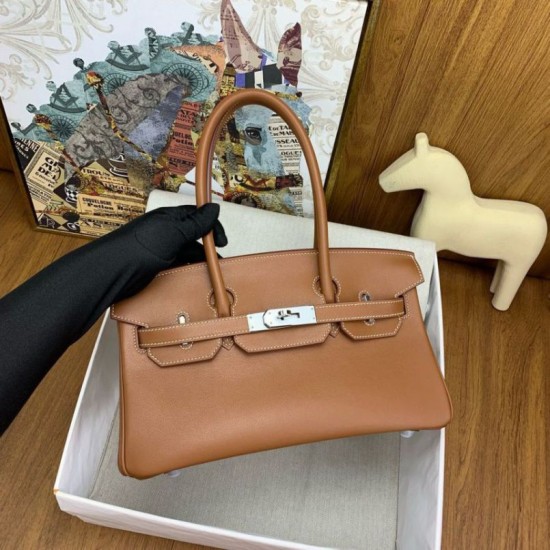 Replica Borsa a spalla Hermès Birkin Light 29 oro in pelle di vitello Swift Replica Borsa a spalla Hermès Birkin Light 29 oro in pelle di vitello Swift