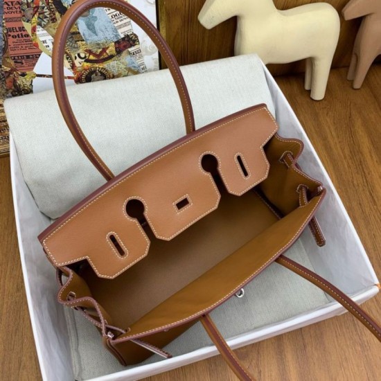 Replica Borsa a spalla Hermès Birkin Light 29 oro in pelle di vitello Swift Replica Borsa a spalla Hermès Birkin Light 29 oro in pelle di vitello Swift