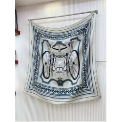 Replica Scialle Hermès Grigio Phaeton's Wheels Bandana 140