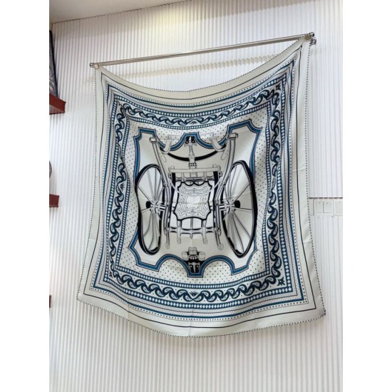 Replica falso Scialle Hermès Grigio Phaeton's Wheels Bandana 140 Replica falso Scialle Hermès Grigio Phaeton's Wheels Bandana 140