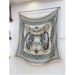 Scialle Hermès Tourterelle Phaeton's Wheels Bandana 140 Scialle Hermès Tourterelle Phaeton's Wheels Bandana 140