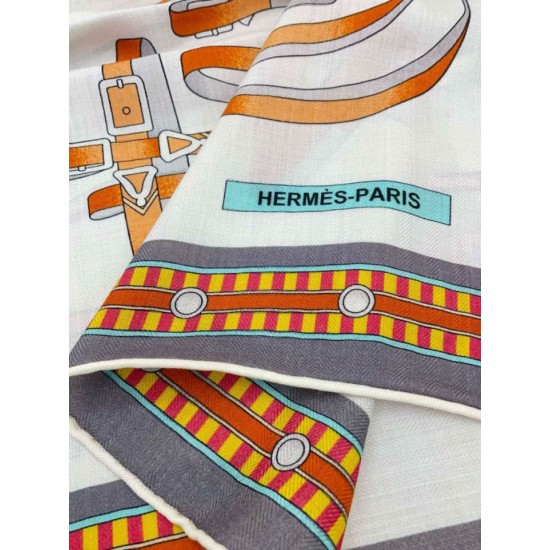 Replica Borsa Dettagli perfetti Scialle Hermès Grigio Cina Equestrian Letters 140
