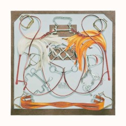 Replica Scialle Hermes Beige Projets Carres 140