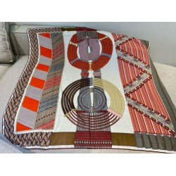 Pari Replica Scialle Tressage da dressage Hermes Rose/Naturale 140 Pari Replica Scialle Tressage da dressage Hermes Rose/Naturale 140