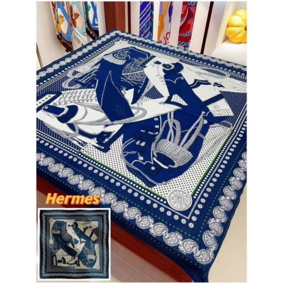 Replica Borsa falso Scialle Bandana Hermes Blue Zuavi e Draghi 140 Imitazioni Replica Borsa falso Scialle Bandana Hermes Blue Zuavi e Draghi 140