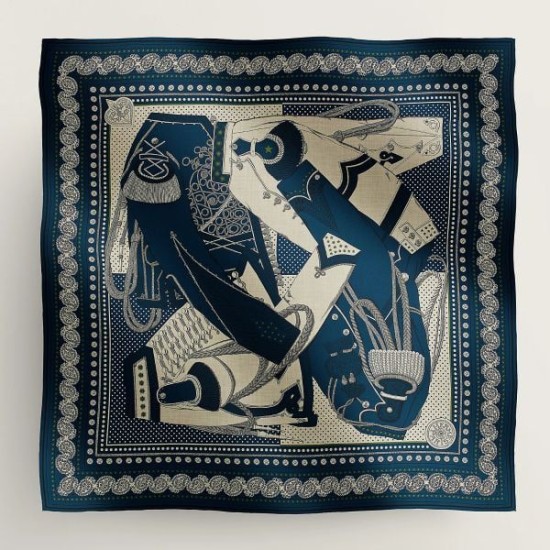 Replica Borsa falso Scialle Bandana Hermes Blue Zuavi e Draghi 140 Imitazioni Replica Borsa falso Scialle Bandana Hermes Blue Zuavi e Draghi 140