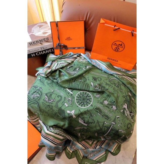 Replica Borsa Scialle Hermès Verde Nautical Tattoos Bandana 140 Imitazioni Replica Borsa Scialle Hermès Verde Nautical Tattoos Bandana 140