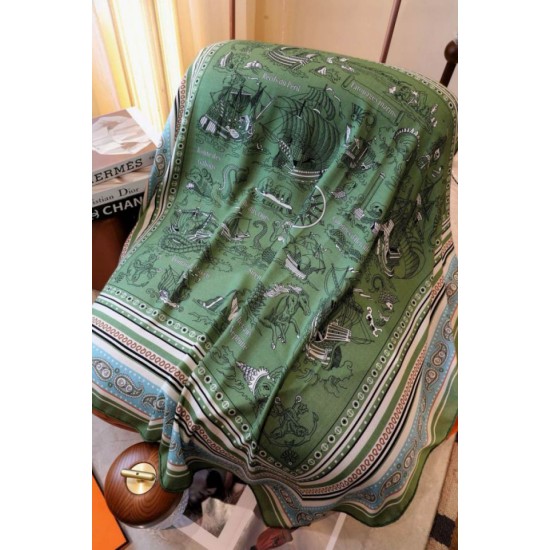Replica Borsa Scialle Hermès Verde Nautical Tattoos Bandana 140 Imitazioni Replica Borsa Scialle Hermès Verde Nautical Tattoos Bandana 140