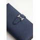 Replica Alta gamma Portafoglio lungo Hermès Bearn fatto a mano in pelle di vitello Epsom blu zaffiro Replica Alta gamma Portafoglio lungo Hermès Bearn fatto a mano in pelle di vitello Epsom blu zaffiro