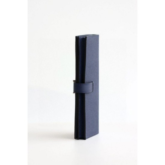 Replica Alta gamma Portafoglio lungo Hermès Bearn fatto a mano in pelle di vitello Epsom blu zaffiro Replica Alta gamma Portafoglio lungo Hermès Bearn fatto a mano in pelle di vitello Epsom blu zaffiro