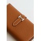 Replica Portafoglio lungo Hermès Bearn fatto a mano in pelle di vitello Epsom oro Imitazioni Replica Portafoglio lungo Hermès Bearn fatto a mano in pelle di vitello Epsom oro