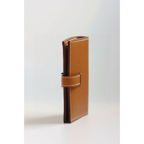 Replica Pari Portafoglio compatto Hermès Bearn fatto a mano in pelle di vitello Epsom oro Imitazioni Replica Pari Portafoglio compatto Hermès Bearn fatto a mano in pelle di vitello Epsom oro