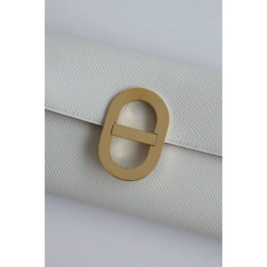 Replica Portafoglio Hermès Maillon To Go in pelle di vitello Epsom grigio chiaro Imitazioni Replica Portafoglio Hermès Maillon To Go in pelle di vitello Epsom grigio chiaro
