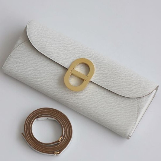 Replica Portafoglio Hermès Maillon To Go in pelle di vitello Epsom grigio chiaro Imitazioni Replica Portafoglio Hermès Maillon To Go in pelle di vitello Epsom grigio chiaro