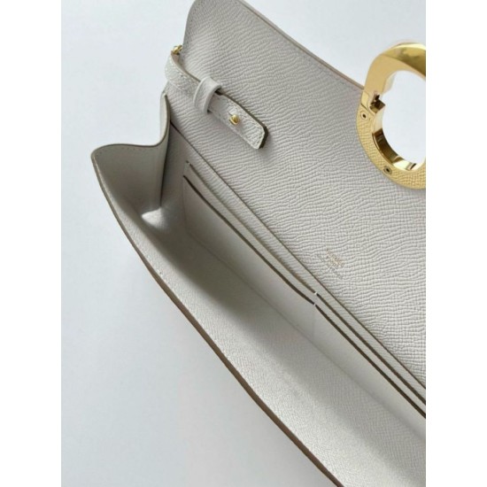 Replica Portafoglio Hermès Maillon To Go in pelle di vitello Epsom grigio chiaro Imitazioni Replica Portafoglio Hermès Maillon To Go in pelle di vitello Epsom grigio chiaro