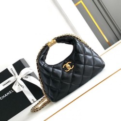 Replica Perfette Borsa hobo con catena nera AS4966 imitazioni