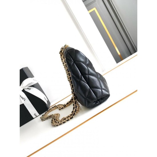 Replica Perfette Borsa hobo con catena nera AS4966 imitazioni