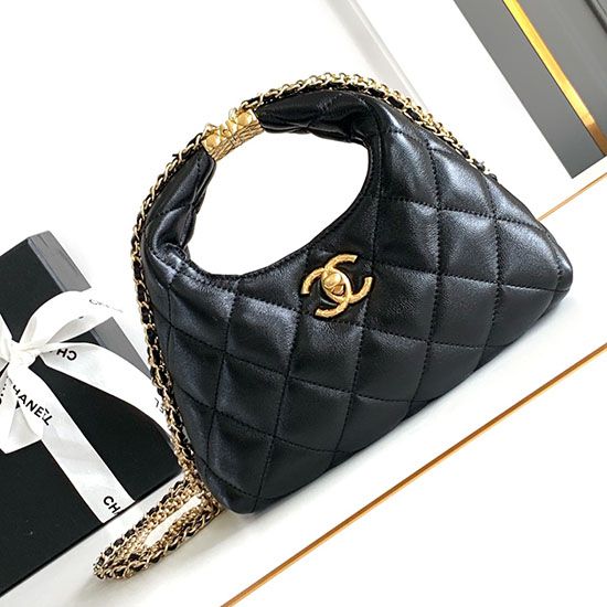 Replica Perfette Borsa hobo con catena nera AS4966 imitazioni