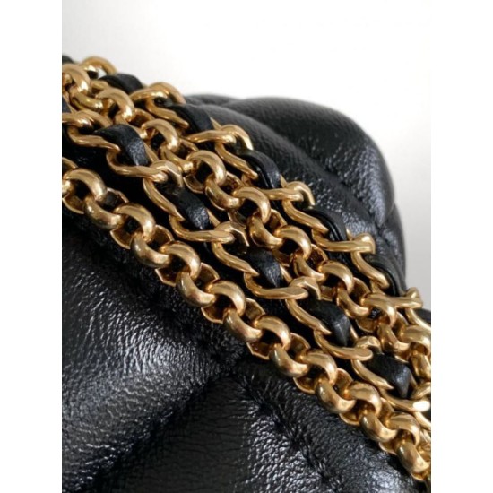 Replica Perfette Borsa hobo con catena nera AS4966 imitazioni