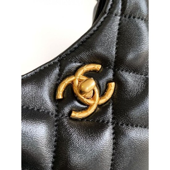 Replica Perfette Borsa hobo con catena nera AS4966 imitazioni