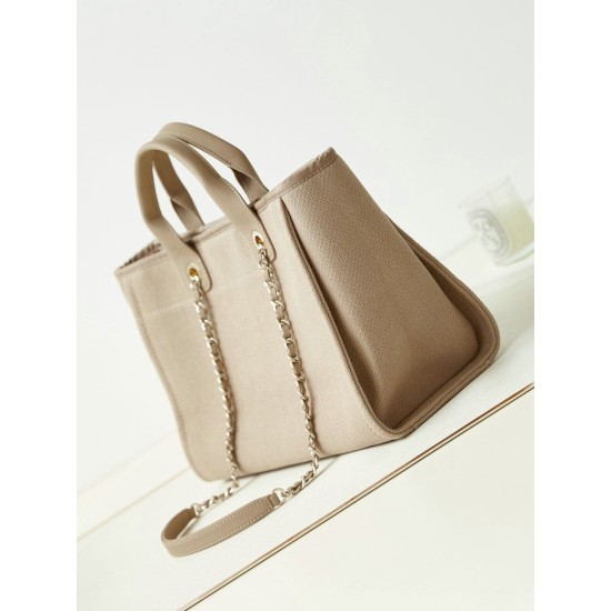 Borsa Deauville piccola shopping tote AS3257 Grigio Replica Replica Perfette Borsa Deauville piccola shopping tote AS3257 Grigio imitazioni