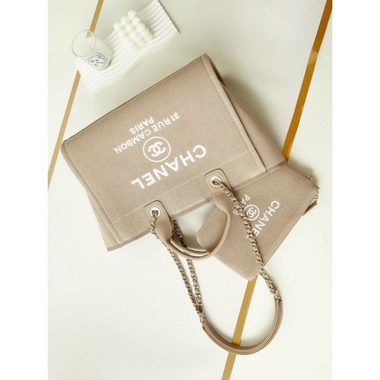 Borsa Deauville piccola shopping tote AS3257 Grigio Replica Replica Perfette Borsa Deauville piccola shopping tote AS3257 Grigio imitazioni