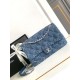 Borsa con patta in denim AS2240 Replica Replica Perfette Borsa con patta in denim AS2240 imitazioni