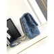 Borsa con patta in denim AS2240 Replica Replica Perfette Borsa con patta in denim AS2240 imitazioni