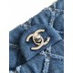 Borsa con patta in denim AS2240 Replica Replica Perfette Borsa con patta in denim AS2240 imitazioni