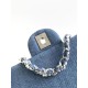 Borsa con patta in denim AS2240 Replica Replica Perfette Borsa con patta in denim AS2240 imitazioni