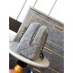 Borsa da bowling maxi in denim AS4812 Replica Replica Perfette Borsa da bowling maxi in denim AS4812 imitazioni
