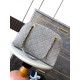 Borsa da bowling maxi in denim AS4812 Replica Replica Perfette Borsa da bowling maxi in denim AS4812 imitazioni