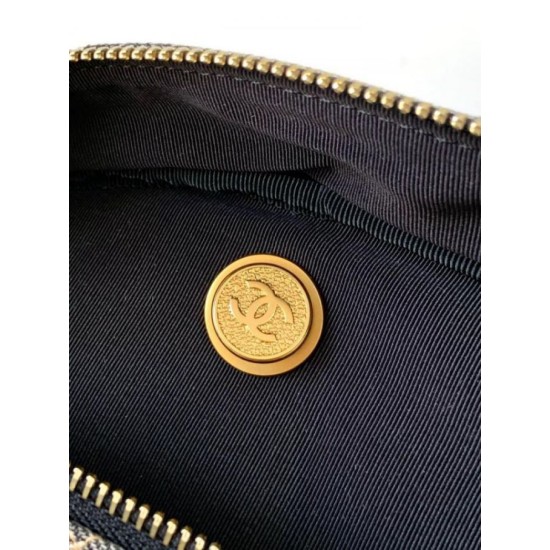 Borsa da bowling maxi in denim AS4812 Replica Replica Perfette Borsa da bowling maxi in denim AS4812 imitazioni